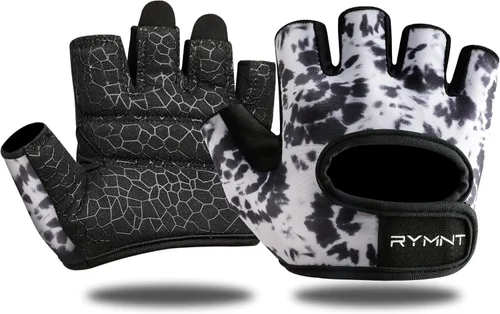 Guantes de levantamiento de peso mínimo, guantes cortos de microentrenamiento con almohadillas de agarre y protección completa de la palma y agarre