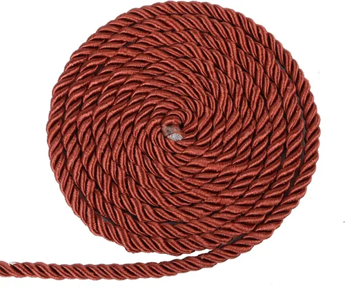 Miniatura 9 de BEL AVENIR Cuerda trenzada de 0.236 in y 16 yardas, cuerda decorativa de nailon hecha a mano para costura, manualidades, tapicería, decoración