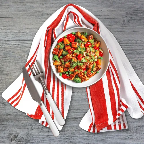 Miniatura 501 de Urban Villa Toallas de cocina 100% algodón para cocina (juego de 6) 20"x30" toallas de cocina altamente absorbentes, juego de ropa de cocina