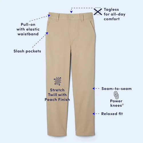 Miniatura 3 de French Toast Pantalones de ajuste relajado sin arrugas para niños