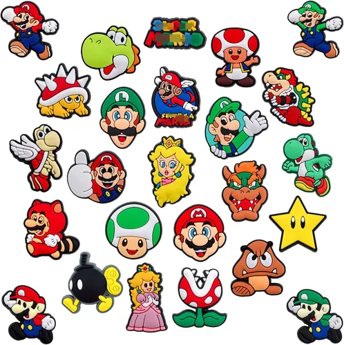 Miniatura 7 de upnczqu 25 dijes para zapatos para niños y niñas, accesorios de dibujos animados para niños y adultos, decoración de pulseras y más.