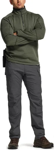 Miniatura 3 de CQR – Pantalones tácticos elásticos tipo cargo para hombre, resistentes al agua, de tela ripstop (antidesgarros), ligeros, ideales para uso diario