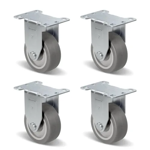 Miniatura 10 de Ruedas de Carretilla Ninoso, Juego de 4 Ruedas Industriales de Alta Resistencia de 4" con Capacidad de Carga de 1200 Libras, Ruedas para Carro