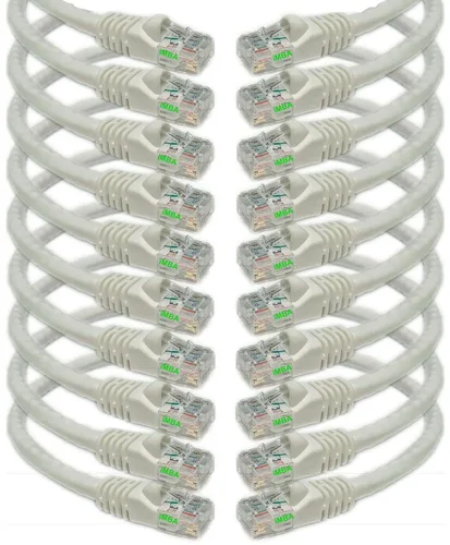 Miniatura 7 de iMBAPrice - Cable de categoría 6 - Paquete de 10 unidades Azul