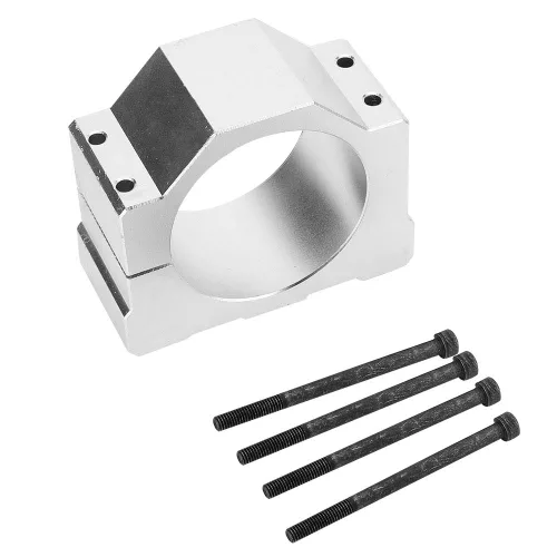 Miniatura 6 de Soporte de motor CNC, abrazadera de montaje de motor de husillo de aluminio con tornillos, juego de herramientas para husillo CNC grabado máquina
