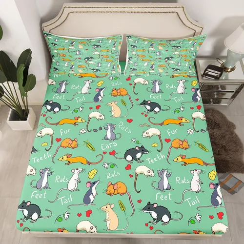 Miniatura 23 de Erosebridal - Juego de sábanas con mapa mundial tamaño TwinXL, juego de ropa de cama azul para niños y niñas, sábana bajera con mapa de varios