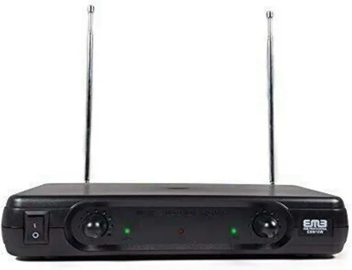 Miniatura 4 de EMB Pro EBM10W sistema de micrófono VHF portable, inalámbrico, dual, profesional