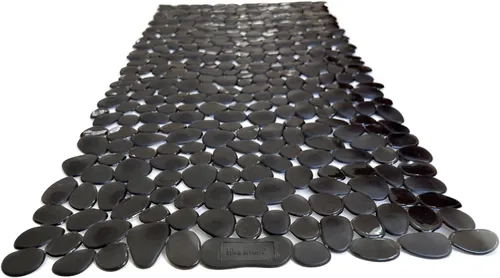 Miniatura 43 de Alfombra antideslizante para bañera y ducha "Pebbles" de 27 x 14 pulgadas, ovalada, no tóxica, segura, limpia, lavable a máquina, agarre y drenaje