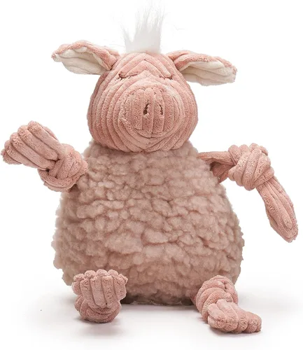Miniatura 12 de HuggleHounds Knottie Juguete de Peluche para Perros - Juguete de Animal de Peluche para Perros, Juguetes para Cachorros, Juguete Chirriante