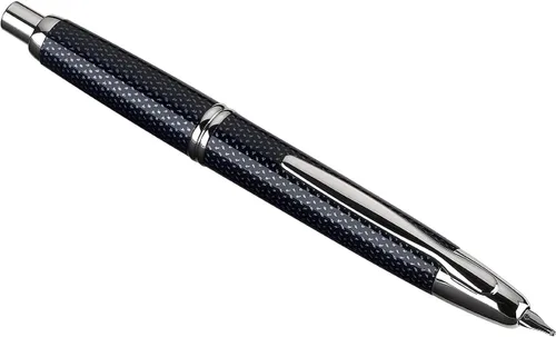 Miniatura 3 de PILOT Vanishing Point Collection - Pluma estilográfica retráctil, color azul carbonesco con detalles de rodio, tinta azul, punta fina (60149)