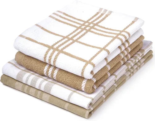 Encasa XO Juego de toallas de cocina y paños de cocina, toalla de mano de algodón, multiusos, altamente absorbente, limpieza y reutilizable, 28 x 18