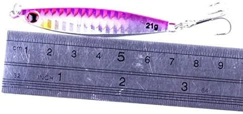 Miniatura 5 de 7 unids metal duro mar hundimiento plomo pesca señuelos wobbler lucio carpa trucha perca calamar bagre pesca cebos 0.49 oz/0.74 oz