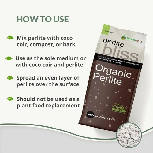 Miniatura 2 de Perlite Bliss (1 pie cúbico) - Perlita orgánica para plantas - Enmienda de suelo de perlita gruesa a granel - Perlita gruesa para plantas, tierra
