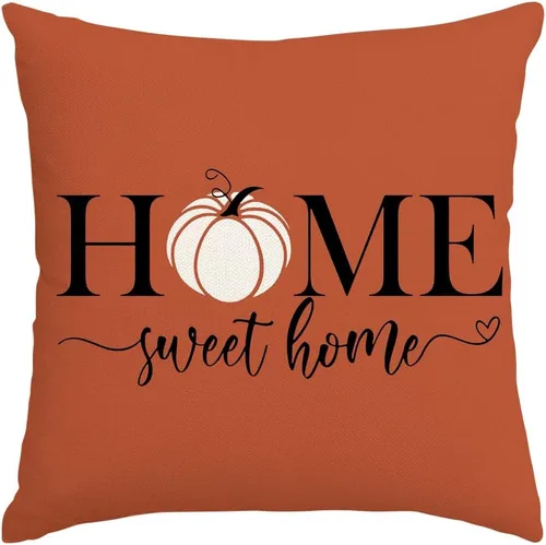 Miniatura 8 de RABUSOFA - Almohadas decorativas de calabaza de otoño, fundas de almohada de otoño de 18x18 pulgadas, fundas de almohada para Acción de Gracias