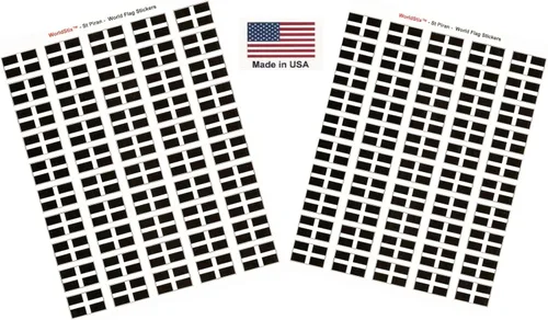 Miniatura 27 de 100 calcomanías de la bandera de Alaska; 1.5" x 1" hechas en Estados Unidos, calcomanías autoadhesivas de la bandera del estado para álbumes