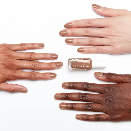 Miniatura 3 de essie Expressie - Esmalte de uñas marrón de secado rápido, Power Moves, vegano, Never Skip A Beat, 0.33 onzas líquidas