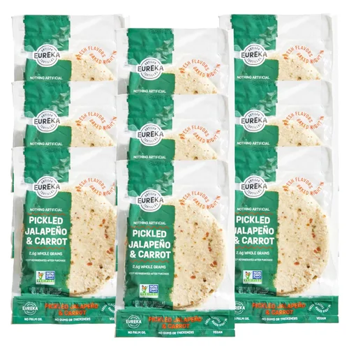 Miniatura 25 de Eureka Tortilla Organic Everything & More Tortillas de harina Tortillas artesanales orgánicas Mini granos enteros de 6 pulgadas Veganas, sin