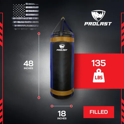 Miniatura 4 de Saco de boxeo pesado extra grande de lujo para adultos, boxeo, artes marciales, Muay Thai, equipo de entrenamiento de fuerza, lleno, 4 pies, 135