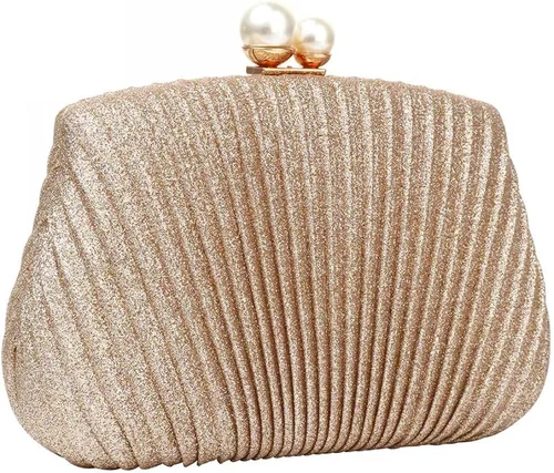Miniatura 8 de YYW Bolsos de mano para mujer, elegante bolso de mano de noche con perlas para mujer, boda, cóctel, fiesta, bolso de mano