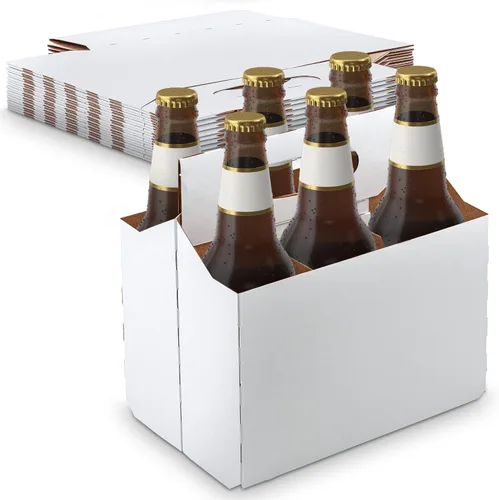 Miniatura 14 de MT Products 4 soportes para botellas de cartón kraft de 12 onzas. Portabotellas de cerveza o soda para un transporte seguro y fácil, paquete de 4