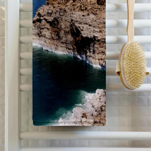 Miniatura 2 de 3dRose 22x30 Toalla de baño de mano para piscina - Jordania, Mar Muerto, sal en la orilla del mar-AS16 APA0003 - Aldo Pavan Dead Sea