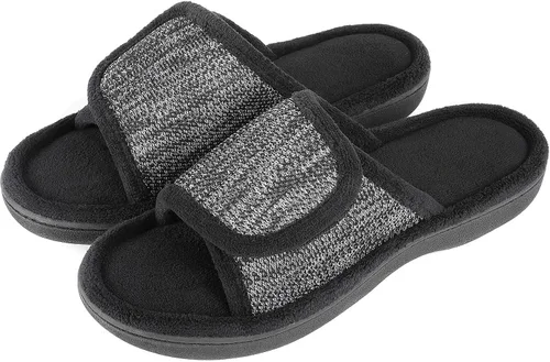 Miniatura 7 de RockDove - Pantuflas de espuma viscoelástica ajustables para hombre