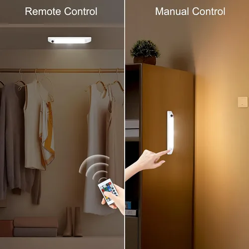 Miniatura 3 de BIGMONAT Luz LED para Debajo del Gabinete, Luces de Barra LED RGB de Cambio de Colores Operadas con Batería con Control Remoto, Luces LED Multicolor