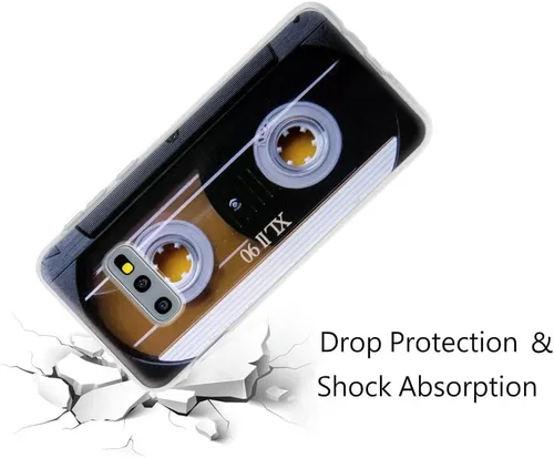 Miniatura 8 de FAteam - Funda para Galaxy S10e a prueba de golpes, a prueba de arañazos, con TPU suave, carcasa de cinta de casete de música retro, compatible