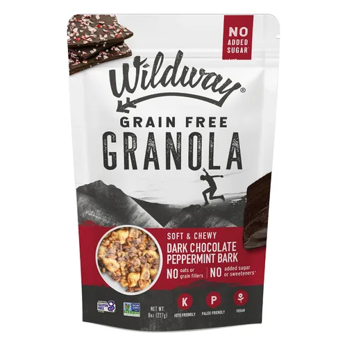 Miniatura 15 de Wildway Granola Keto con ingredientes orgánicos, manzana y canela, cereales sin granos, sin gluten, vegana, baja en carbohidratos y sin azúcar