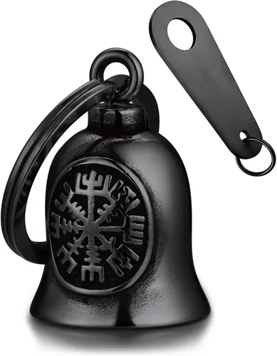 Miniatura 13 de Bandmax Llavero de motocicleta para motociclista, de acero inoxidable, campanas de guardián de conducción segura para motocicletas