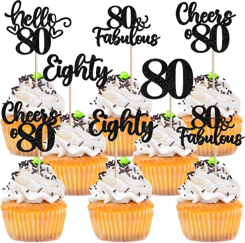 Miniatura 30 de 30 piezas de adornos para cupcakes de 12 cumpleaños feliz, brillantes doce, hola 12, felicitaciones a 12 años, adornos para cupcakes, 12