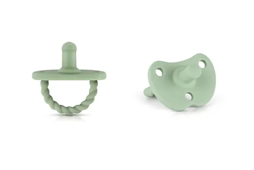 Miniatura 9 de Sweetie Chupetes de silicona para recién nacido, chupete de silicona suave, sin BPA, juego de 2 chupetes (negro)