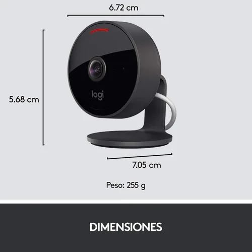Miniatura 9 de Logitech Circle View - Cámara de seguridad para el hogar con cable resistente a la intemperie con video Logitech TrueView, gran angular de 180°, HD