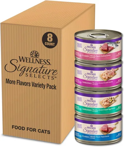 Miniatura 10 de Wellness CORE Signature Selects - Alimento húmedo para gatos adultos, natural, rico en proteínas, sin granos, 2.8 onzas, paquete de 8