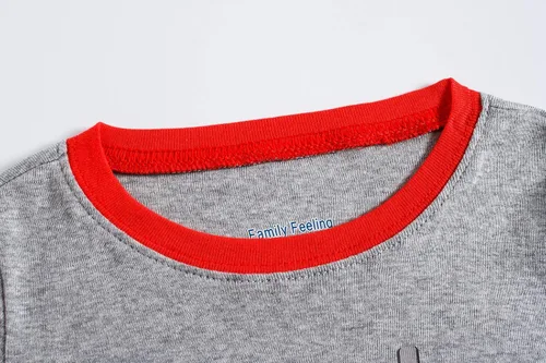 Miniatura 5 de Conjuntos de pijamas cortos de verano para niños grandes y pequeños, 100% algodón