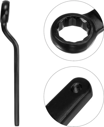 Miniatura 4 de uxcell Llave de impacto de extremo de caja compensada de 30mm tipo anillo de anillo de cabeza única de acero de alta resistencia Herramienta de mano
