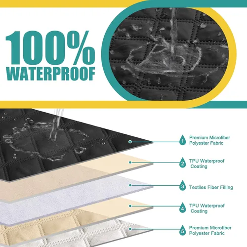 Miniatura 2 de Ruaozz Fundas de Sofá Seccional Reclinable Extra Grandes Impermeables Funda de Sofá para Sofá Reclinable en Forma de L de 5 Asientos Fundas de Sofá