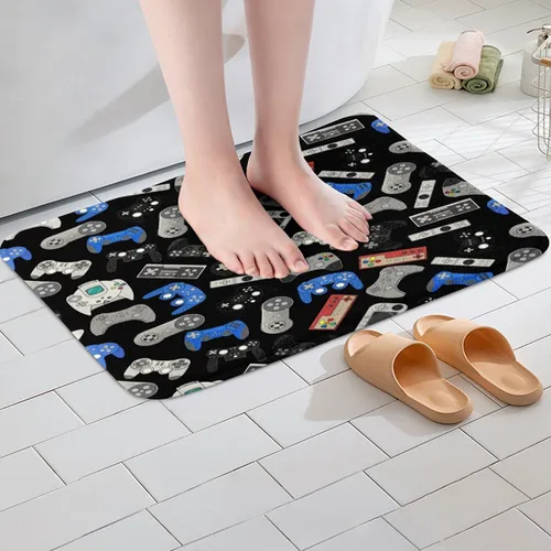 Miniatura 5 de Erosebridal Alfombra de coche de carreras, alfombra de baño para niños y adolescentes, decoración de dormitorio, tapete deportivo extremo