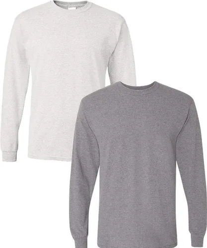 Miniatura 42 de Gildan - Camiseta DryBlend de manga larga para adulto, estilo G8400, paquete de 2