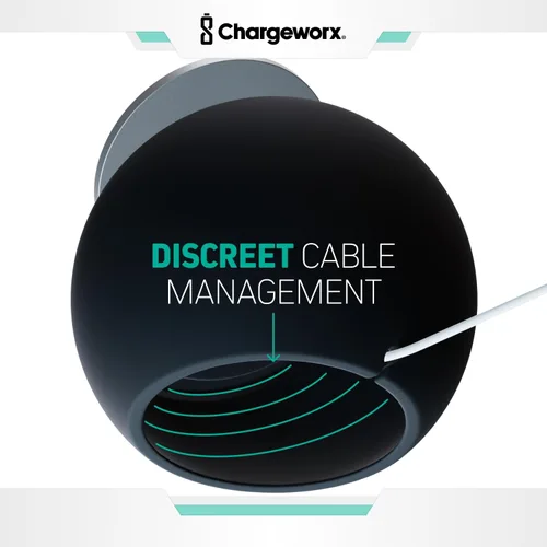 Miniatura 3 de CHARGEWORX Soporte de carga inalámbrico magnético compatible con Magsafe, soporte de silicona premium para iPhone 16/15/14/13/12, gestión discreta