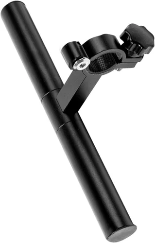 Miniatura 4 de KOMBIUDA 1 marco de extensión de manillar negro para soporte extensor de manillar de bicicleta para lámpara y antorcha, accesorio esencial