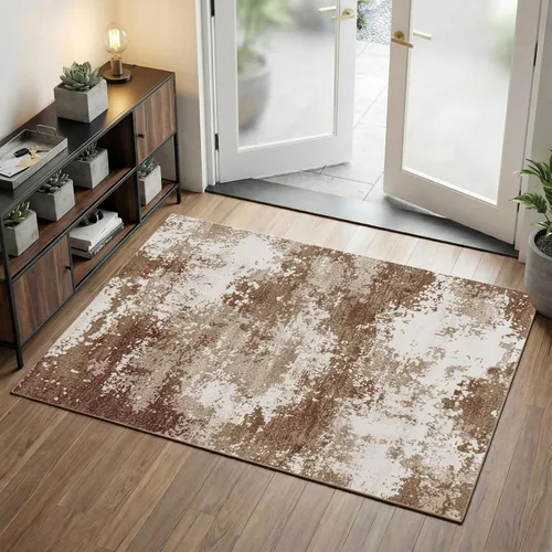 Miniatura 23 de Tapete de entrada de 2 x 3 pulgadas, color dorado beige, para entrada interior, 24 x 36 pulgadas, lavable y pequeño, para suelo de cocina, entrada