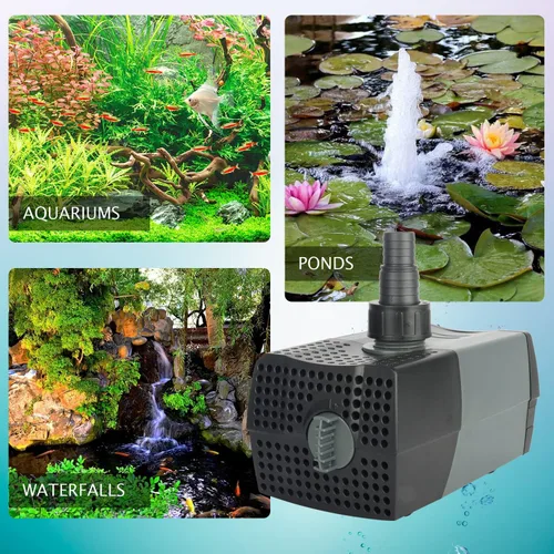 Miniatura 4 de WaterRebirth (HSUP3000F) Bomba de agua sumergible con chorros de fuente - Bomba de estanque - Bomba sumergible - Bomba de agua de fuente - Bomba