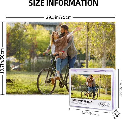 Miniatura 4 de Rompecabezas personalizados a partir de fotos, rompecabezas personalizado de 300/500/1000 piezas, rompecabezas de madera personalizados para adultos