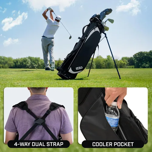 Miniatura 4 de Izzo Quick 9 - Bolsa de soporte de golf