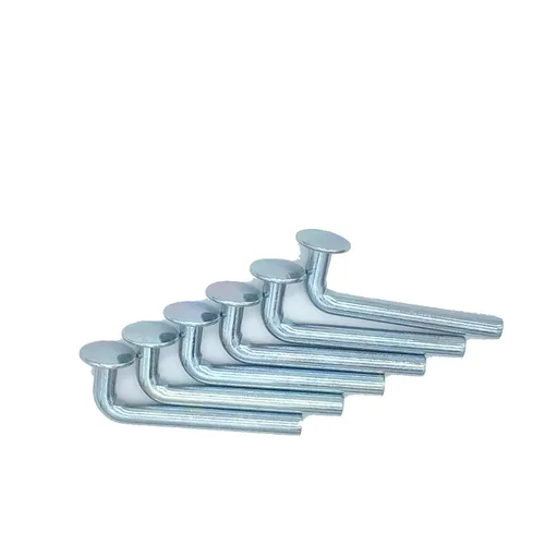 Miniatura 9 de Perno de seguridad para estante de paleta, pasador de caída universal, sombrero redondo Φ ¾″ 0.750″ (0.750 in), ancho Φ 0.300″ (0.300 in), altura