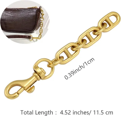 Miniatura 5 de Anbys 2 piezas de correa extensora para bolsa, cadena alargadora de bolsa, forma oblonga, de repuesto, para bolso cruzado, bolso de hombro