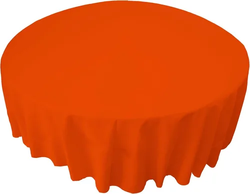 Miniatura 85 de LA Linen - Mantel redondo lavable de popelina de poliéster, resistente a manchas y arrugas, 51", mantel de tela para comedor, cocina, fiesta, Negro