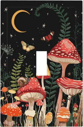 Miniatura 41 de Hojas de eucalipto, vegetación, flores de vid, sencillez, cubiertas decorativas de salida de 1 pandilla, placa de pared para interruptor de luz