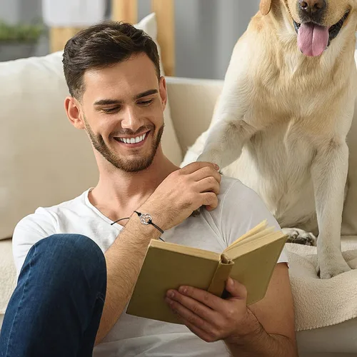 Miniatura 34 de PLwelth Pulseras de perro de cachorro para mujeres y hombres, regalos conmemorativos para amantes de las mascotas, regalos de amistad para ella, sus